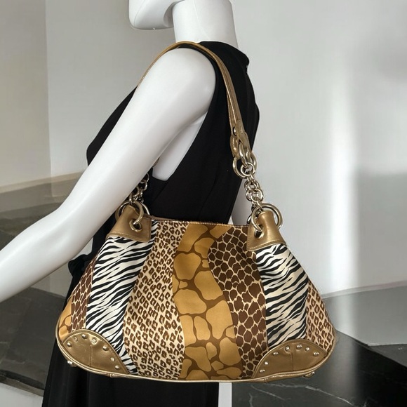 Kathy Van Zeeland Handbags - KATHY VAN ZEELAND AFRICAN SAFARI SHOULDER BAG HANDBAG PURSE